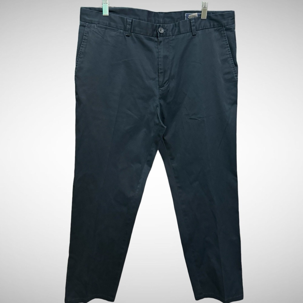 VineYard Vines Pants Mens 36 X 30 Solid Blue Pants Chino Flat Front Pre Owned